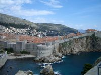 Les fortifications de Dubrovnik en Croatie. Fortifications maritimes. Fortifications maritimes. Cliquer pour agrandir l'image.