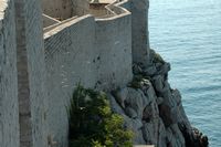 Les fortifications de Dubrovnik en Croatie. Fortifications maritimes. Bastion Sainte-Marguerite. Cliquer pour agrandir l'image.