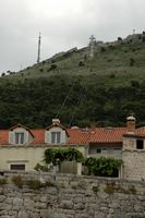 Les fortifications de Dubrovnik en Croatie. Fortifications du nord. Téléphérique. Cliquer pour agrandir l'image.