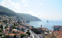 Les fortifications de Dubrovnik en Croatie. Fortifications du nord. Vues depuis minceta. Cliquer pour agrandir l'image.
