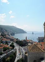 Les fortifications de Dubrovnik en Croatie. Fortifications du nord. Vues depuis minceta. Cliquer pour agrandir l'image.