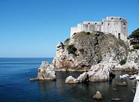 Les fortifications de Dubrovnik en Croatie. Fortifications de l'ouest. Forteresse Saint-Laurent. Cliquer pour agrandir l'image.