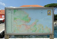 La ville de Jelsa, île de Hvar en Croatie. Plan de la ville de Jelsa. Cliquer pour agrandir l'image.