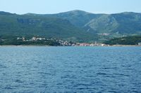 La ville de Jelsa, île de Hvar en Croatie. Situation de Jelsa. Cliquer pour agrandir l'image.