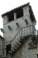 La ville de Korčula, île de Korčula en Croatie. Maison de Marco Polo. Cliquer pour agrandir l'image.