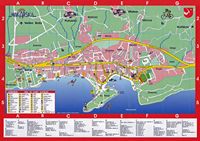 La ville de Makarska en Croatie. Plan de Makarska. Cliquer pour agrandir l'image.