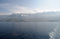 Makarska seen since the sea. Click to enlarge the image.