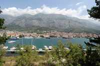 De haven van Makarska. Klikken om het beeld te vergroten.
