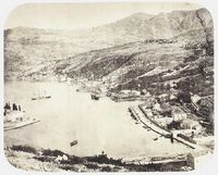 La ville moderne de Dubrovnik en Croatie. L'ancien et le nouveau chantier naval de Gruž au 19e siècle. Cliquer pour agrandir l'image.