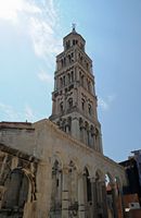 Le campanile de la cathédrale de Split. Cliquer pour agrandir l'image.