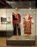 Dalmatian costumes with the museum ethnographic of Split. Click to enlarge the image.