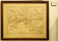 La ville de Split en Croatie. Le musée de la Marine. Carte ancienne de la Dalmatie orientale. Cliquer pour agrandir l'image.