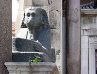 La ville de Split en Croatie. Le palais de Dioclétien. Un sphinx du Palais de Dioclétien (auteur Adam Jones). Cliquer pour agrandir l'image.