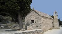La presqu'île de Marjan à Split en Croatie. La chapelle Saint-Nicolas à Split. Cliquer pour agrandir l'image.