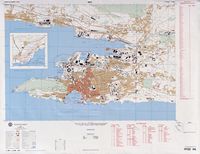 La ville de Split en Croatie. Plan de la ville de Split. Cliquer pour agrandir l'image.