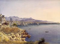 La ville de Split en Croatie. Split, aquarelle peinte par Jakob Alt en 1841. Cliquer pour agrandir l'image.