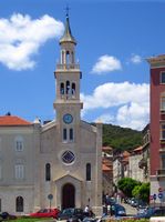A igreja São Francisco de Split (autor Pufacz). Clicar para ampliar a imagem.