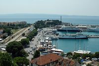 La ville de Split en Croatie. Les gares ferroviaire et maritime de Split. Cliquer pour agrandir l'image.