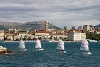 Una regata en el puerto de Split (autor Oficina Turismo Split). Haga clic para ampliar la imagen.