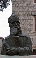 The bust of Petar Hectorovic (Chippewa author). Click to enlarge the image.