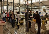 La vieille ville de Split en Croatie. Le marché aux poissons de Split (auteur sjwilliams82). Cliquer pour agrandir l'image dans Flickr (nouvel onglet).