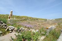 Le sanctuaire d'Apollon à Délos en Grèce. La terrasse des Lions. Cliquer pour agrandir l'image dans Adobe Stock (nouvel onglet).