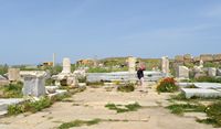 Le sanctuaire d'Apollon à Délos en Grèce. Les propylées. Cliquer pour agrandir l'image dans Adobe Stock (nouvel onglet).