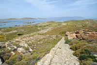 Le site archéologique de Délos en Grèce. Vu depuis le mont Cynthe. Cliquer pour agrandir l'image dans Adobe Stock (nouvel onglet).