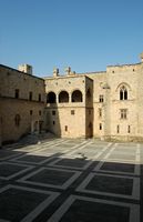Courtyard of the Palace of the Grand Masters Rhodes - Click to enlarge in Adobe Stock (new tab)