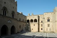 Courtyard of the Palace of the Grand Masters Rhodes - Click to enlarge in Adobe Stock (new tab)