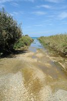 Géographie de l’île de Crète. L'embouchure de la rivière de Platanias. Cliquer pour agrandir l'image dans Adobe Stock (nouvel onglet).