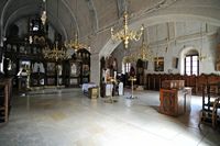 Le village d'Adele en Crète. Nef de la Transfiguration du monastère d'Arkadi. Cliquer pour agrandir l'image dans Adobe Stock (nouvel onglet).