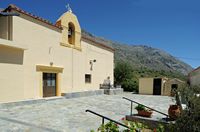 Le village d’Agia Galini en Crète. L'église de Kentrochori. Cliquer pour agrandir l'image dans Adobe Stock (nouvel onglet).