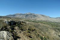 Le village d'Agia Varvara en Crète. Le mont Koudouni vu depuis Rhizénia. Cliquer pour agrandir l'image dans Adobe Stock (nouvel onglet).