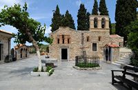 Le village d’Avdou en Crète. L'église de la Panagia Kardiotissa à Kéra. Cliquer pour agrandir l'image dans Adobe Stock (nouvel onglet).