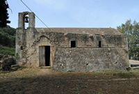 Le village de Kalyvès en Crète. L'église Saint-Jean le Théologien à Stylos. Cliquer pour agrandir l'image dans Adobe Stock (nouvel onglet).