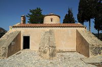 Le village de Kritsa en Crète. L'église panagia Kera. Cliquer pour agrandir l'image dans Adobe Stock (nouvel onglet).