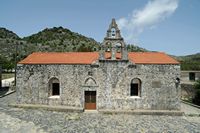 Le village de Patsianos en Crète. L'église Notre-Dame à Kallikratis. Cliquer pour agrandir l'image dans Adobe Stock (nouvel onglet).