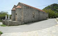 Le village de Patsianos en Crète. L'église Notre-Dame à Kallikratis. Cliquer pour agrandir l'image dans Adobe Stock (nouvel onglet).