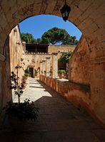 Le monastère d'Agia Triada en Crète. La pergola ouest. Cliquer pour agrandir l'image dans Adobe Stock (nouvel onglet).