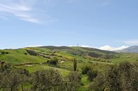 Le village de Plakias en Crète. Pâturages dans la région d'Angouseliana. Cliquer pour agrandir l'image dans Adobe Stock (nouvel onglet).