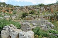 La cité antique d'Aptera en Crète. La muraille occidentale. Cliquer pour agrandir l'image dans Adobe Stock (nouvel onglet).