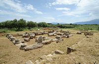 La cité antique d'Aptera en Crète. La maison romaine à péristyle. Cliquer pour agrandir l'image dans Adobe Stock (nouvel onglet).