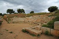 La cité antique d'Aptera en Crète. Le théâtre romain. Cliquer pour agrandir l'image dans Adobe Stock (nouvel onglet).