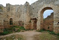 La cité antique d'Aptera en Crète. Les thermes romains du nord d'Aptera. Cliquer pour agrandir l'image dans Adobe Stock (nouvel onglet).
