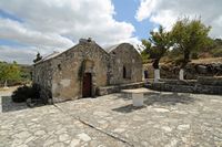 Le village de Thrapsano en Crète. La chapelle Saint-Jean à Galatas. Cliquer pour agrandir l'image dans Adobe Stock (nouvel onglet).