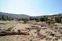 Le village de Zakros en Crète. L'aile nord du palais de Zakros. Cliquer pour agrandir l'image dans Adobe Stock (nouvel onglet).