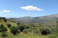 La ville d’Agia Fotini en Crète. La vallée du Platys vue depuis Fourfouras. Cliquer pour agrandir l'image dans Adobe Stock (nouvel onglet).