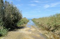 La ville d’Agia Fotini en Crète. L'embouchure de la rivière de Platanias. Cliquer pour agrandir l'image dans Adobe Stock (nouvel onglet).