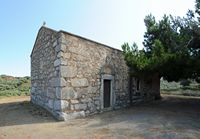 La ville d'Évangélismos en Crète. L'église Sainte-Croix (Timios Stavros) sur le site de Lyctos. Cliquer pour agrandir l'image dans Adobe Stock (nouvel onglet).